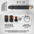 HydroBlast™ — Pistolet Haute Pression pour Tuyau d'Arrosage | Fixora.ma