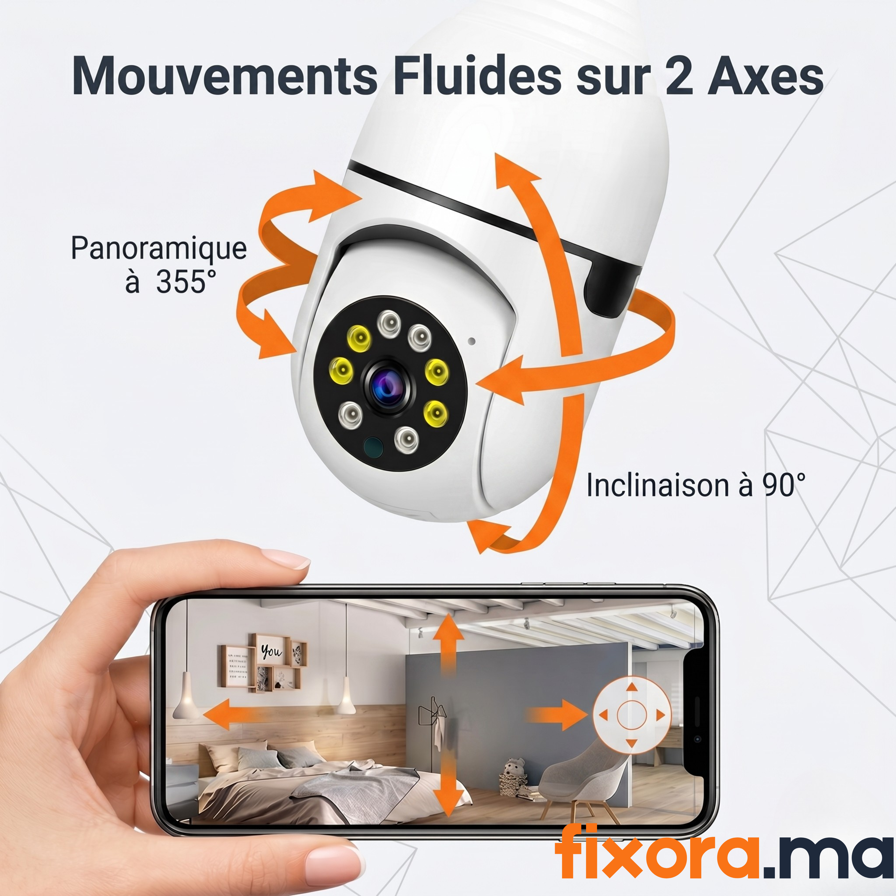 SecureEye™ — Caméra WiFi Ampoule 360