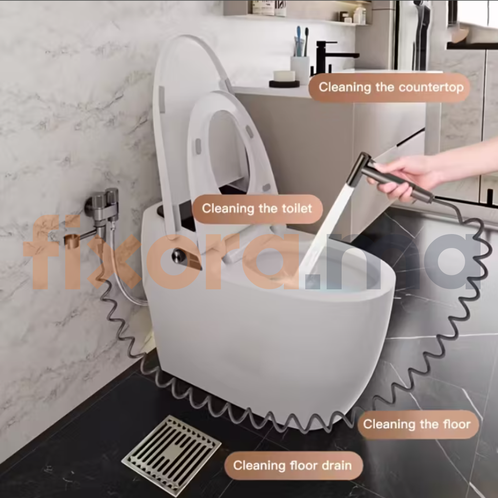 AquaClean Pro™ — Douchette WC Hygiénique Murale | Fixora.ma