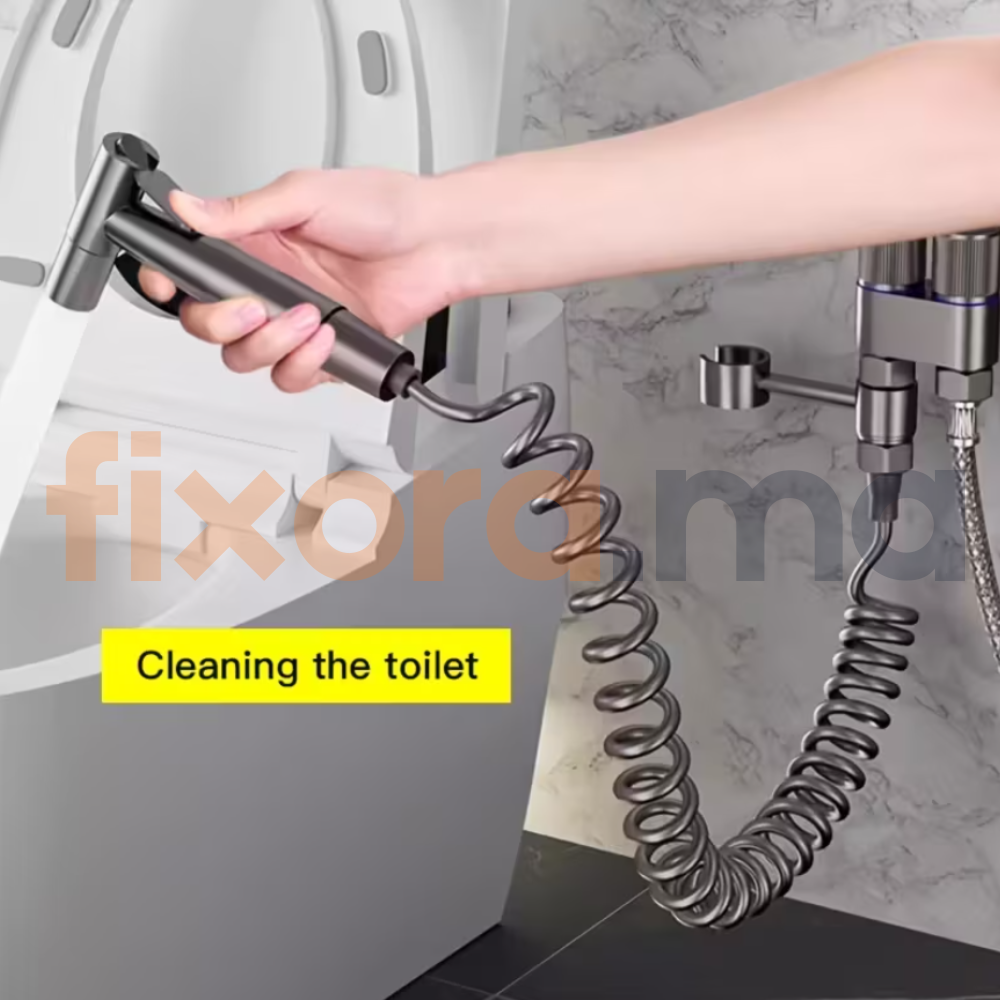 AquaClean Pro™ — Douchette WC Hygiénique Murale | Fixora.ma