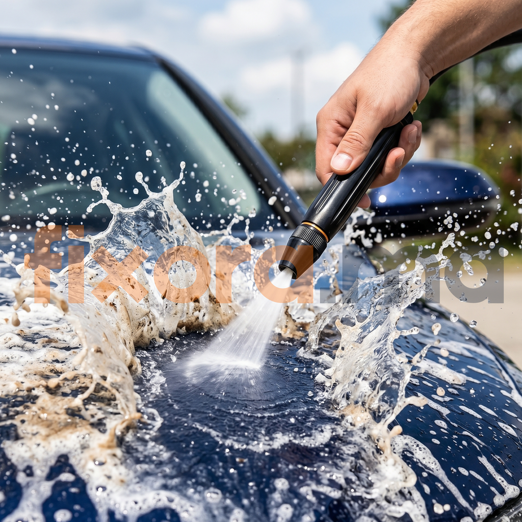 HydroBlast™ — Pistolet Haute Pression pour Tuyau d'Arrosage | Fixora.ma