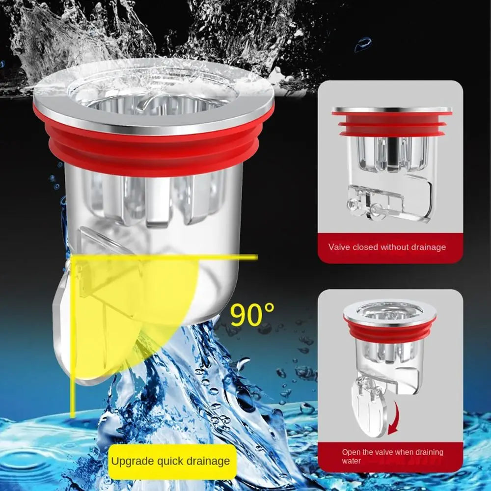 DrainGuard filtre anti-odeur siphon universel Fixora
