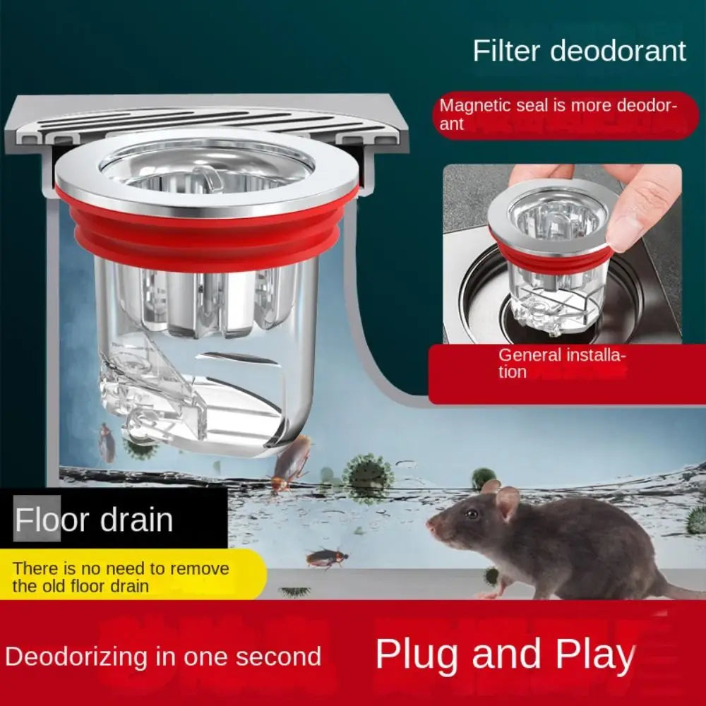 DrainGuard™ — Filtre Siphon Anti-Odeur | Fixora.ma
