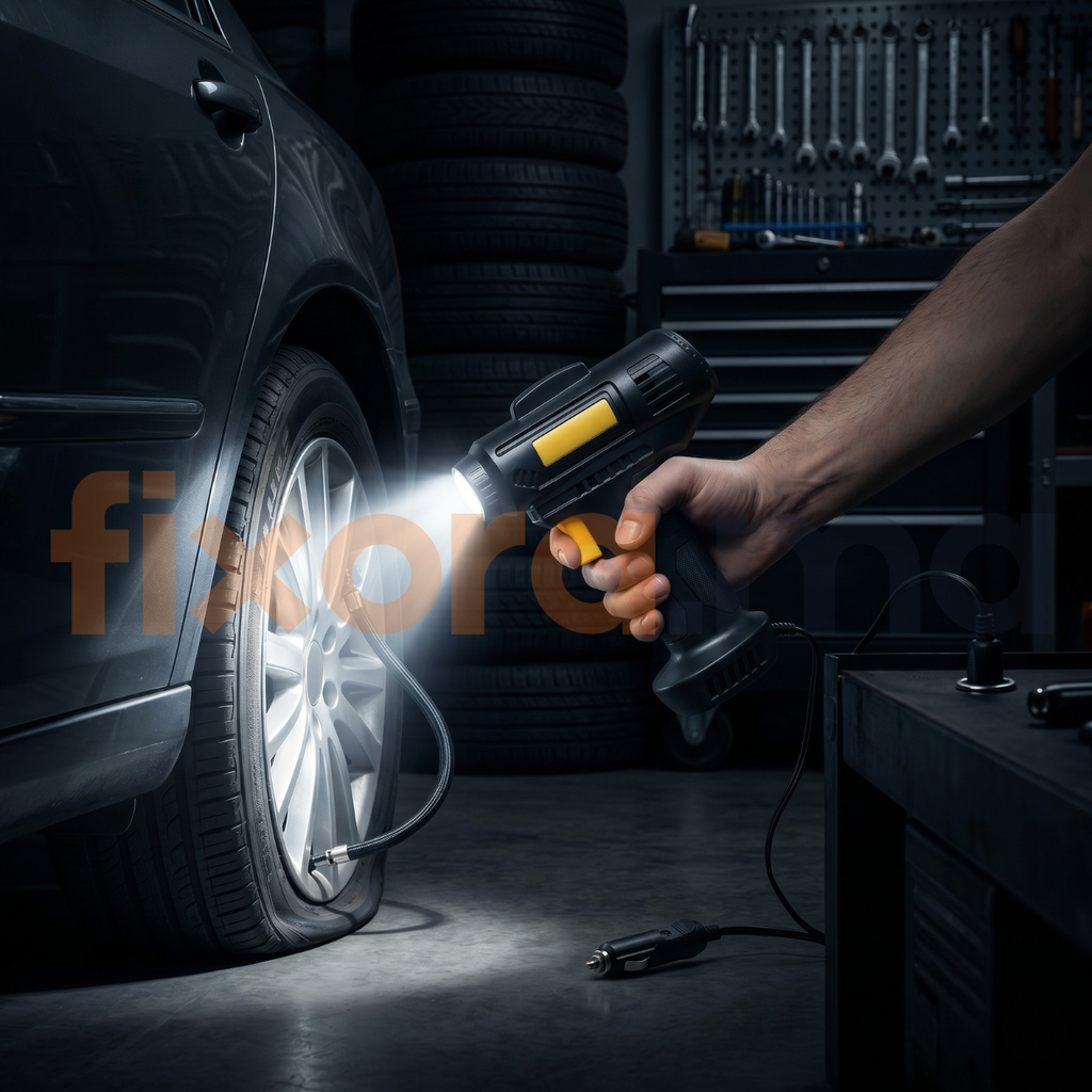 AirPump Pro™ — Compresseur Auto Digital 10 Bar | Fixora.ma