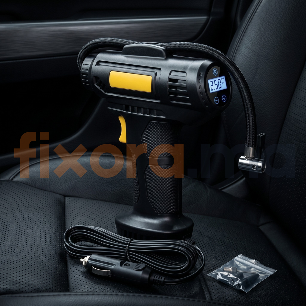 AirPump Pro™ — Compresseur Auto Digital 10 Bar | Fixora.ma