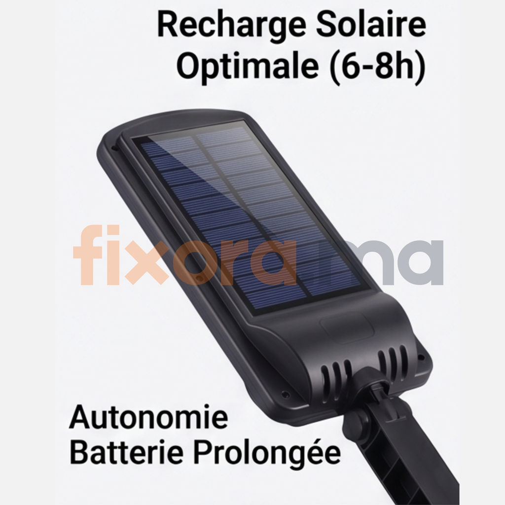 SolarGuard™ — Lampe Solaire 1008 LED (Détecteur Mouvement) | Fixora.ma