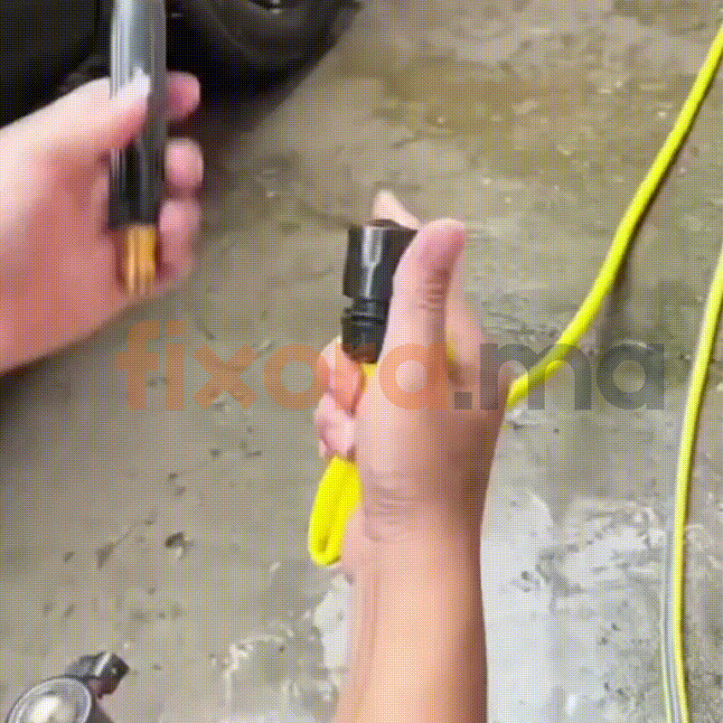 HydroBlast™ — Pistolet Haute Pression pour Tuyau d'Arrosage | Fixora.ma